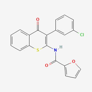 N-[3-(3-chlorophenyl)-4-oxothiochromen-2-yl]furan-2-carboxamide