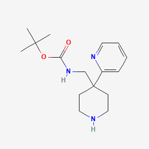molecular formula C16H25N3O2 B3015755 tert-Butyl [4-(pyridin-2-yl)piperidin-4-yl]methylcarbamate CAS No. 1774896-55-7