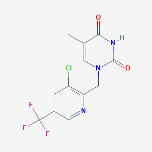 1-{[3-chloro-5-(trifluoromethyl)pyridin-2-yl]methyl}-5-methyl-3H-pyrimidine-2,4-dione