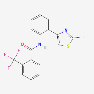 N-(2-(2-methylthiazol-4-yl)phenyl)-2-(trifluoromethyl)benzamide