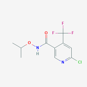 6-Chloro-N-propan-2-yloxy-4-(trifluoromethyl)pyridine-3-carboxamide