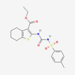 Ethyl 2-(p-tolylsulfonylcarbamoylamino)-4,5,6,7-tetrahydrobenzothiophene-3-carboxylate
