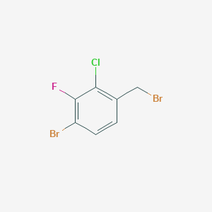 molecular formula C7H4Br2ClF B3015809 4-Bromo-2-chloro-3-fluorobenzyl bromide CAS No. 2090530-74-6