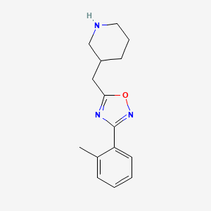 5-(Piperidin-3-ylmethyl)-3-(o-tolyl)-1,2,4-oxadiazole