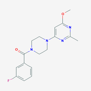 (3-Fluorophenyl)(4-(6-methoxy-2-methylpyrimidin-4-yl)piperazin-1-yl)methanone