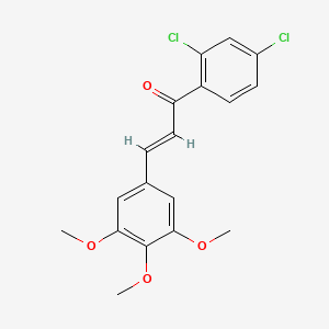 (2E)-1-(2,4-Dichlorophenyl)-3-(3,4,5-trimethoxyphenyl)prop-2-en-1-one