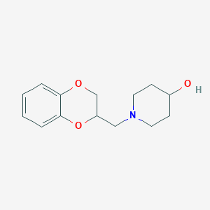 1-((2,3-Dihydrobenzo[b][1,4]dioxin-2-yl)methyl)piperidin-4-ol