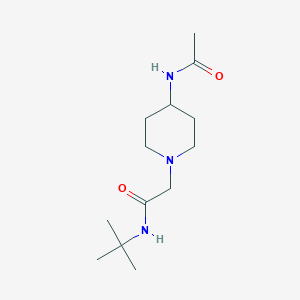 2-(4-acetamidopiperidin-1-yl)-N-(tert-butyl)acetamide