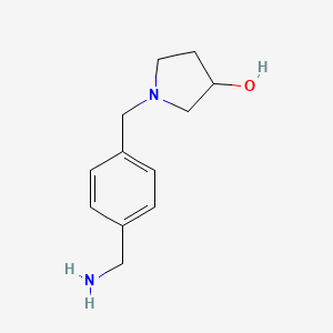 1-{[4-(Aminomethyl)phenyl]methyl}pyrrolidin-3-ol