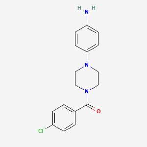 [4-(4-Aminophenyl)piperazin-1-yl](4-chlorophenyl)methanone