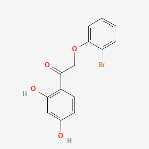 molecular formula C14H11BrO4 B3015871 2-(2-Bromophenoxy)-1-(2,4-dihydroxyphenyl)ethanone CAS No. 202131-29-1
