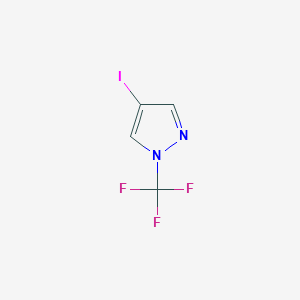molecular formula C4H2F3IN2 B3015875 4-Iodo-1-(trifluoromethyl)-1H-pyrazole CAS No. 1706433-09-1