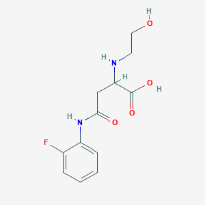 4-((2-Fluorophenyl)amino)-2-((2-hydroxyethyl)amino)-4-oxobutanoic acid