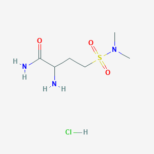 2-Amino-4-(dimethylsulfamoyl)butanamide;hydrochloride