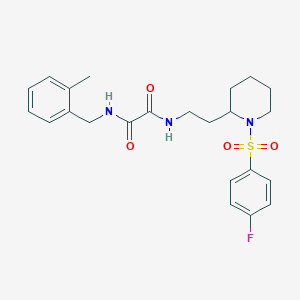 N1-(2-(1-((4-fluorophenyl)sulfonyl)piperidin-2-yl)ethyl)-N2-(2-methylbenzyl)oxalamide