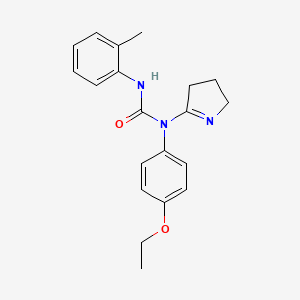 1-(3,4-dihydro-2H-pyrrol-5-yl)-1-(4-ethoxyphenyl)-3-(2-methylphenyl)urea