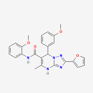 2-(furan-2-yl)-N-(2-methoxyphenyl)-7-(3-methoxyphenyl)-5-methyl-4,7-dihydro-[1,2,4]triazolo[1,5-a]pyrimidine-6-carboxamide