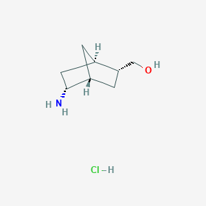 [(1R,2R,4R,5R)-5-Amino-2-bicyclo[2.2.1]heptanyl]methanol;hydrochloride