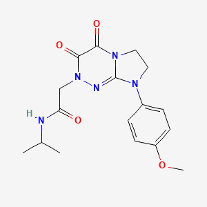 N-isopropyl-2-(8-(4-methoxyphenyl)-3,4-dioxo-3,4,7,8-tetrahydroimidazo[2,1-c][1,2,4]triazin-2(6H)-yl)acetamide