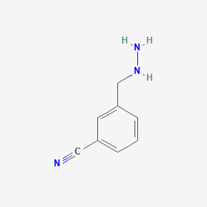 molecular formula C8H9N3 B3015955 3-(Hydrazinylmethyl)benzonitrile CAS No. 936755-58-7