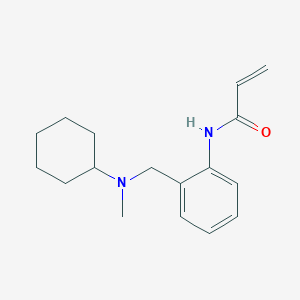molecular formula C17H24N2O B3015967 N-[2-[[Cyclohexyl(methyl)amino]methyl]phenyl]prop-2-enamide CAS No. 2305359-43-5