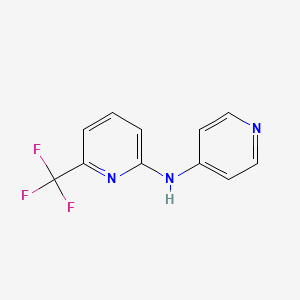 molecular formula C11H8F3N3 B3015988 N-(pyridin-4-yl)-6-(trifluoromethyl)pyridin-2-amine CAS No. 2195877-02-0