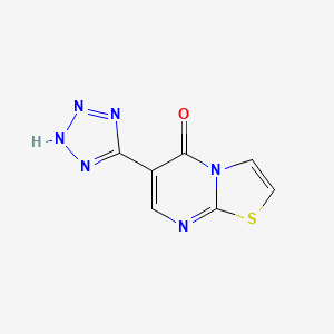 molecular formula C7H4N6OS B3015995 6-(1H-1,2,3,4-tetrazol-5-yl)-5H-[1,3]thiazolo[3,2-a]pyrimidin-5-one CAS No. 73351-82-3