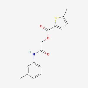 [2-(3-Methylanilino)-2-oxoethyl] 5-methylthiophene-2-carboxylate