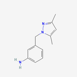 3-[(3,5-dimethyl-1H-pyrazol-1-yl)methyl]aniline