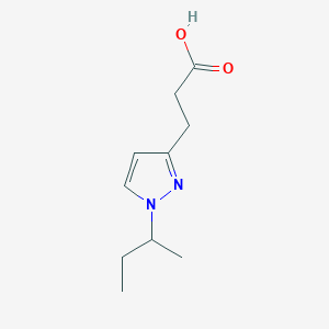 3-(1-Butan-2-ylpyrazol-3-yl)propanoic acid