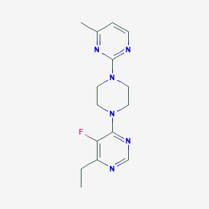 4-Ethyl-5-fluoro-6-[4-(4-methylpyrimidin-2-yl)piperazin-1-yl]pyrimidine