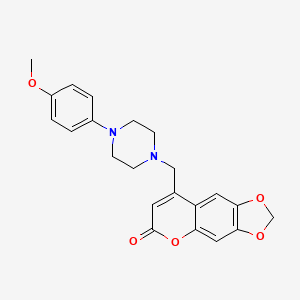 8-((4-(4-methoxyphenyl)piperazin-1-yl)methyl)-6H-[1,3]dioxolo[4,5-g]chromen-6-one