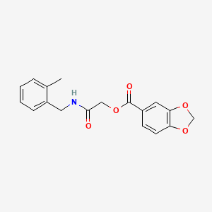 [2-[(2-Methylphenyl)methylamino]-2-oxoethyl] 1,3-benzodioxole-5-carboxylate