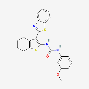 1-(3-(Benzo[d]thiazol-2-yl)-4,5,6,7-tetrahydrobenzo[b]thiophen-2-yl)-3-(3-methoxyphenyl)urea