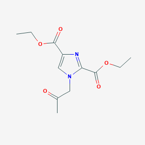 molecular formula C12H16N2O5 B3016306 diethyl 1-(2-oxopropyl)-1H-imidazole-2,4-dicarboxylate CAS No. 2062380-31-6
