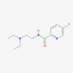 molecular formula C12H18FN3O B3016515 Melanin probe-1 