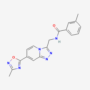 3-methyl-N-{[7-(3-methyl-1,2,4-oxadiazol-5-yl)[1,2,4]triazolo[4,3-a]pyridin-3-yl]methyl}benzamide