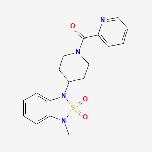 (4-(3-methyl-2,2-dioxidobenzo[c][1,2,5]thiadiazol-1(3H)-yl)piperidin-1-yl)(pyridin-2-yl)methanone
