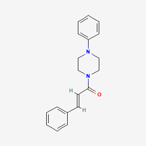 3-Phenyl-1-(4-phenylpiperazinyl)prop-2-EN-1-one