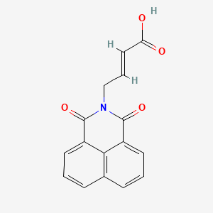 molecular formula C16H11NO4 B3016529 (E)-4-(1,3-dioxobenzo[de]isoquinolin-2-yl)but-2-enoic acid CAS No. 496775-96-3