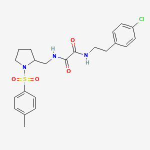 N1-(4-chlorophenethyl)-N2-((1-tosylpyrrolidin-2-yl)methyl)oxalamide