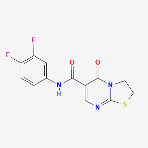 N-(3,4-difluorophenyl)-5-oxo-3,5-dihydro-2H-thiazolo[3,2-a]pyrimidine-6-carboxamide