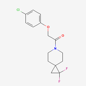 2-(4-Chlorophenoxy)-1-{1,1-difluoro-6-azaspiro[2.5]octan-6-yl}ethan-1-one