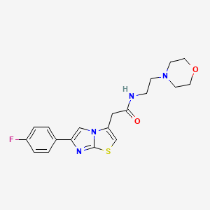 2-(6-(4-fluorophenyl)imidazo[2,1-b]thiazol-3-yl)-N-(2-morpholinoethyl)acetamide