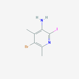 5-Bromo-2-iodo-4,6-dimethylpyridin-3-amine