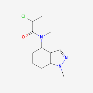 2-Chloro-N-methyl-N-(1-methyl-4,5,6,7-tetrahydroindazol-4-yl)propanamide