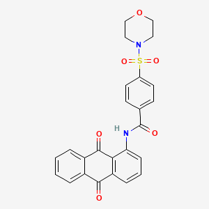 N-(9,10-dioxoanthracen-1-yl)-4-morpholin-4-ylsulfonylbenzamide
