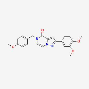 2-(3,4-dimethoxyphenyl)-5-(4-methoxybenzyl)pyrazolo[1,5-a]pyrazin-4(5H)-one
