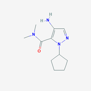 4-Amino-1-cyclopentyl-N,N-dimethyl-1H-pyrazole-5-carboxamide