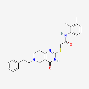 N-(2,3-dimethylphenyl)-2-((4-oxo-6-phenethyl-3,4,5,6,7,8-hexahydropyrido[4,3-d]pyrimidin-2-yl)thio)acetamide